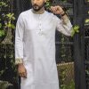 White Contrast Panjabi